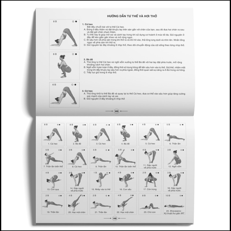 [Mã BMLTA50 giảm đến 50K đơn 99K] Sách - Hệ thống 1500 biến thể tư thế, 100 chuỗi bài Yoga...
