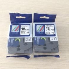 Combo 05 nhãn in TZ2-241 tiêu chuẩn – Chữ đen trên nền trắng 18mm