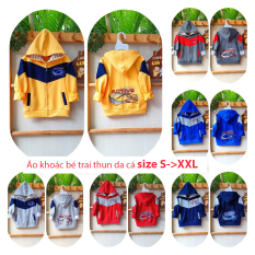 Áo khoác bé trai từ 24-40kg thun da cá in Active – AKT25