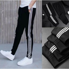 Quần thể thao 3 sọc nam nữ, thời trang Xuân Hạ, vải Poly co giãn mịn mát rất xịn sò, ống xuông