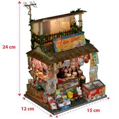 Mô Hình Gỗ Sài Gòn Xưa Thu Nhỏ DIY – Tiệm Sạp Khô – Mã SP: SG01