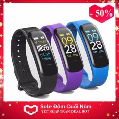 Vòng đeo tay thông minh Wearfit C1 Plus màn hình màu cảm ứng, Đồng hồ thông minh chống nước, Đồng hồ thông minh có bluetooth , Đồng hồ thông minh giá rẻ – Vòng tay thông minh, vòng theo dõi vận động