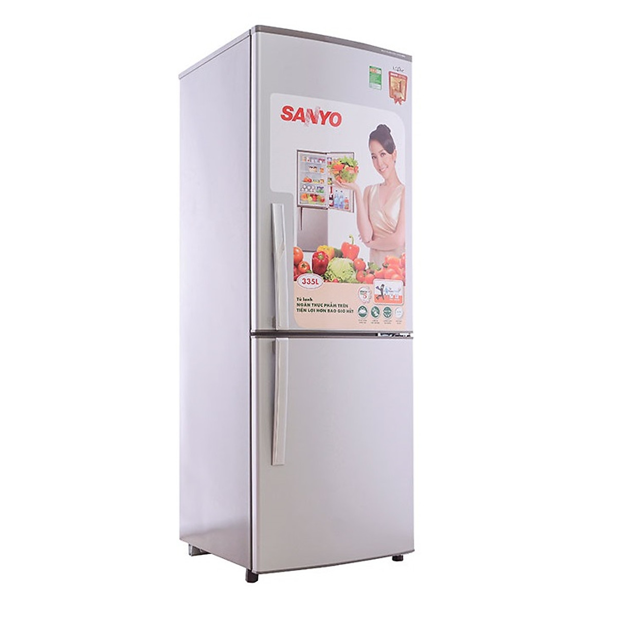 Tủ Lạnh Sanyo SR-345RB 335 lít - Hàng chính hãng