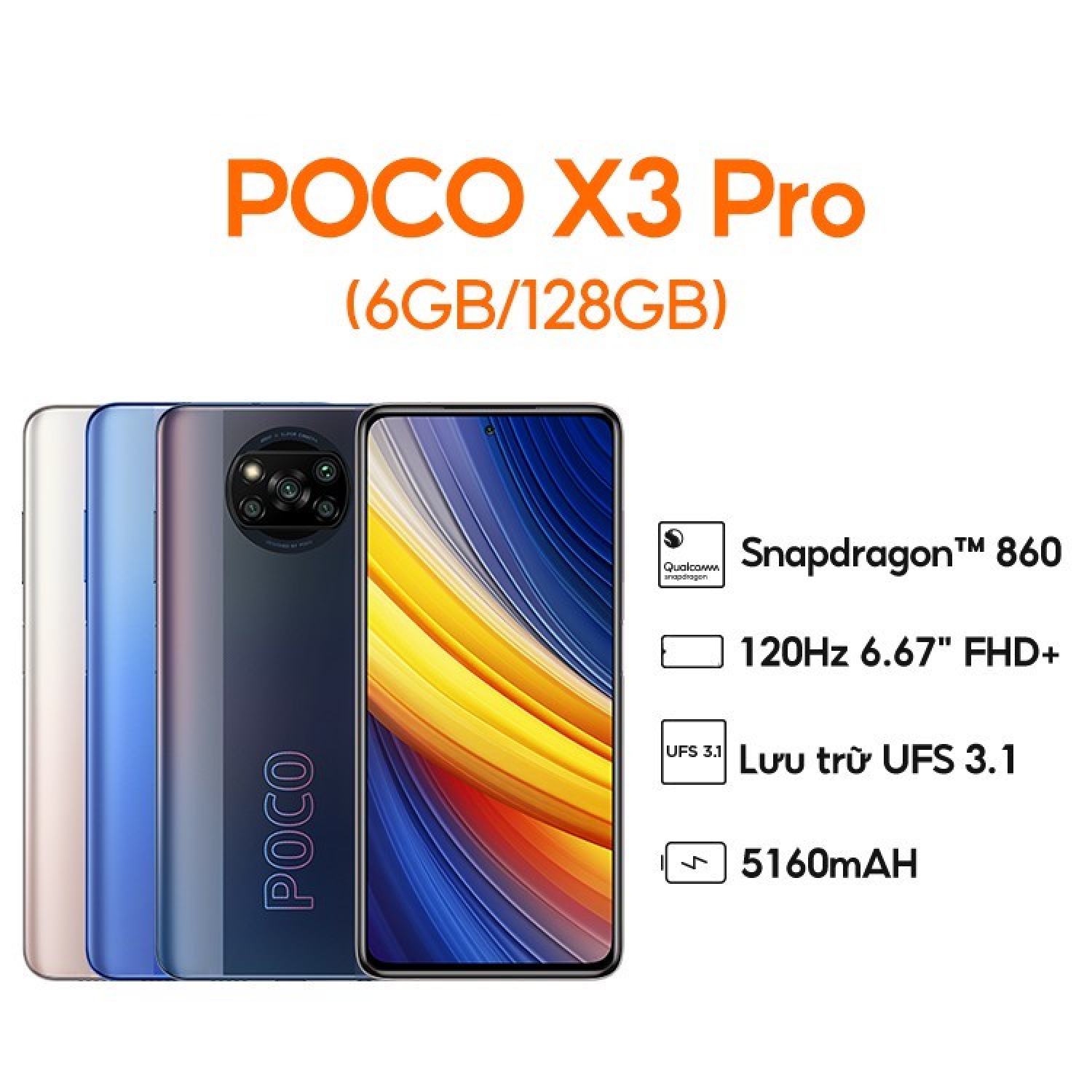Điện thoại Xiaomi POCO X3 Pro - Hàng Chính Hãng