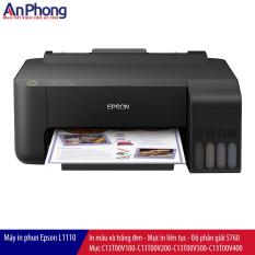 Máy in phun màu Epson L1110, in A4 mực in liên tục, model mới thay Epson L310 – Sản phẩm Chính Hãng