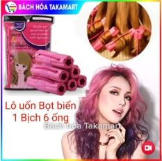 Combo 6 lô uốn tóc Bọt biển, uốn tóc khi ngủ NIGHT SET CURLER, lô uốn tóc không dùng nhiệt, 1 túi 6 lô cuốn, Lô cuốn tóc mềm, uốn tóc khi ngủ, lọn to đẹp, lô bọt biển, uốn tóc bọt biển tạo kiểu tóc lọn to tròn- Bách hoá Takamart