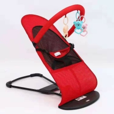 Ghế Rung Nhún Cho Bé Kèm Gối Và Đồ Chơi Thú Treo JIROSHI, Nôi Nhún An Toàn Cho Bé