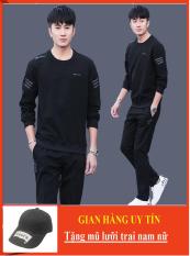 Set Bộ Đồ Nam Thu Đông, Bộ Thể Thao Nam – Chất Liệu Nỉ Cao Cấp Bền Đẹp – Full Size – BD15 (Tặng mũ thời trang)