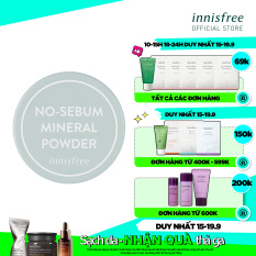 Phấn phủ kiềm dầu dạng bột khoáng innisfree No Sebum Mineral Powder 5g