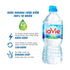 [Freeship Max] Thùng 12 chai Nước khoáng La Vie Kiềm 100% tự nhiên 750ml/chai