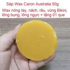 [HCM] Sáp Wax Caron Australia 50g wax nóng tay, nách, râu, vùng Bikini, lông bụng, lông ngực + tặng 01 que