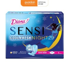 Băng Vệ Sinh Diana Sensi Cool Fresh Night 29cm (4 miếng)
