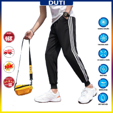 QUẦN THỂ THAO NAM DÀI 3 SỌC TRẮNG ỐNG BÓ JOGGER – MS111