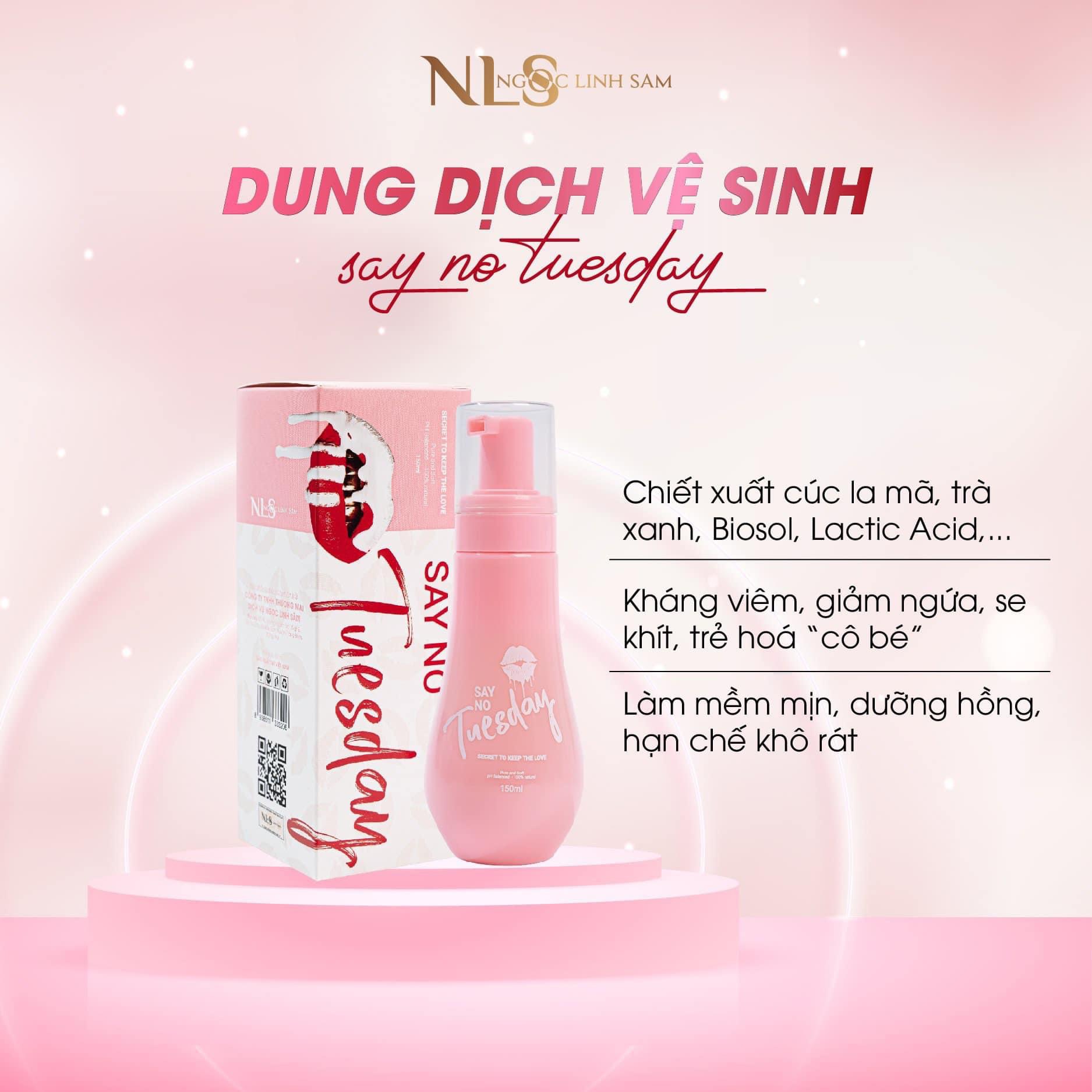 Dung Dịch Vệ Sinh Say No Tuesday giúp sạch, thơm , khít giúp dưỡng ẩm và ngăn ngừa vi khuẩn...