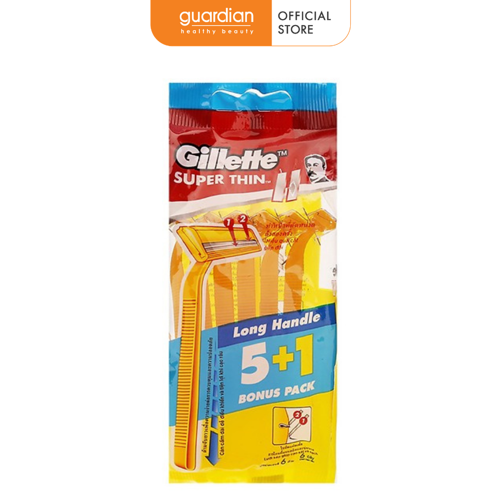 Gói 6 Cây Dao Cạo Gillette Super Thin