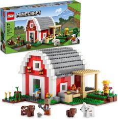 LEGO Minecraft Red Barn 21187 Bộ đồ chơi xây dựng cho trẻ em, bé gái và bé trai trên 9 tuổi (799 miếng)