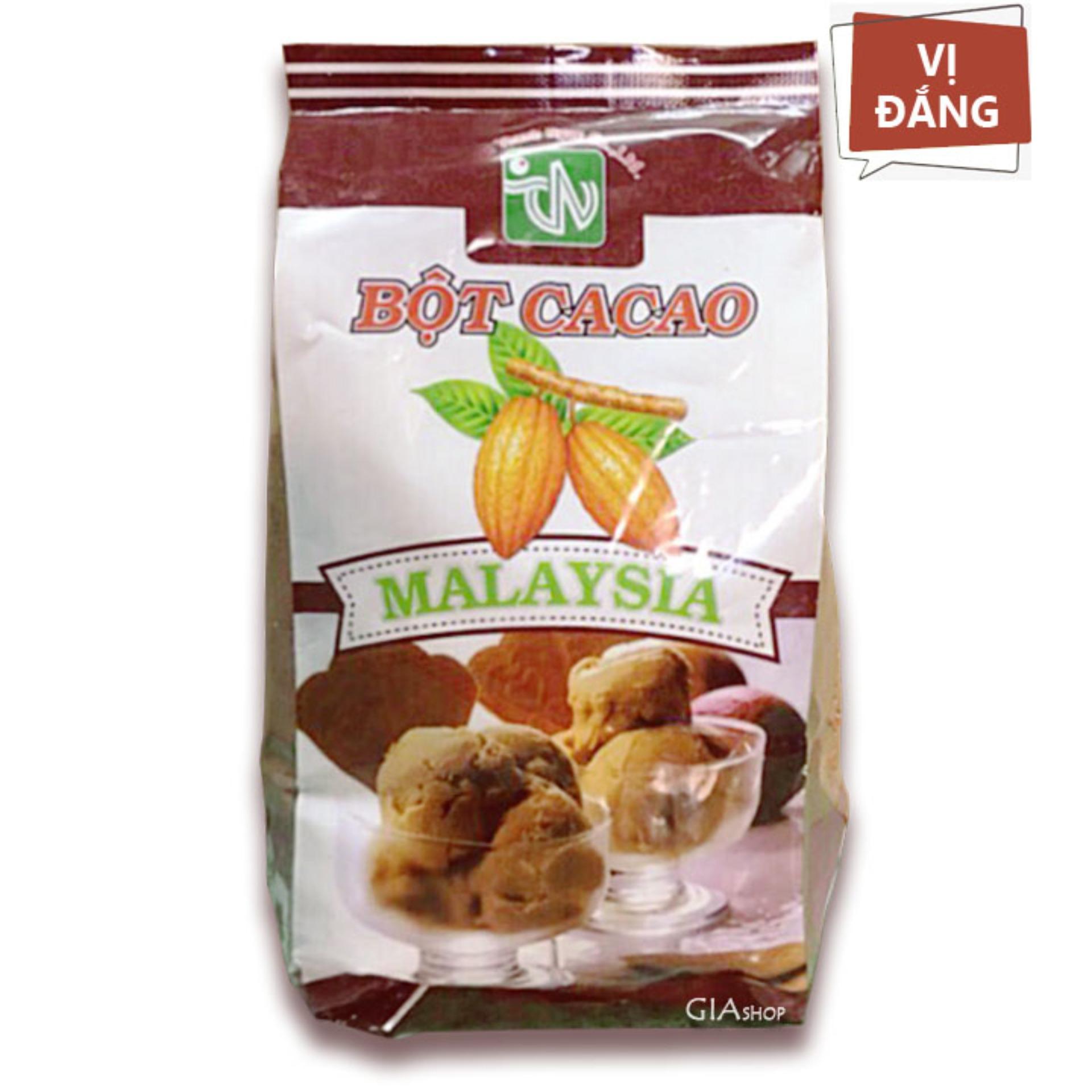 Bột cacao đắng Malaysia gói 500g - pha chế, pha sữa, trà sữa, làm bánh - Gia store