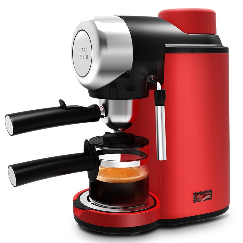 Máy pha cà phê capuchino, espesso, máy pha cà phê tiện lợi (Vỏ nhựa), màu đỏ 2005 TopOne2020