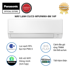 [Trả góp 0%][Giảm 500k phí vật tư] Máy lạnh Panasonic CU/CS-WPU9WKH-8M – Một chiều – Inverter tiêu chuẩn tích hợp kết nối wifi