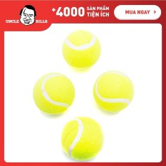 [Hàng Nhập Khẩu] Bộ 4 bóng tennis đường kính 6,2 cm, màu xanh lá đồ chơi dành cho trẻ em, thú cưng Uncle Bills LS0002 độ nảy độ, đàn hồi tốt, chất liệu cao su cao cấp
