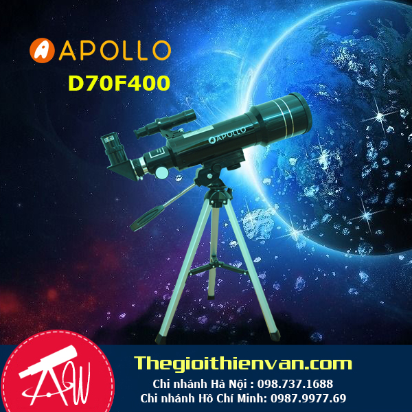Kính thiên văn khúc xạ APOLLO D70F400 (sale)