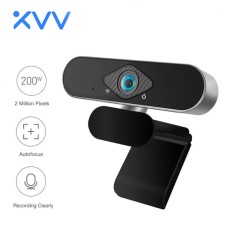 Webcam Xiaovv HD USB Built-in Microphone No Drive Camera Auto Focus Gift for Video Call Conference Recording E-Learning