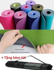 Thảm tập Yoga TPE 2 lớp ECOFRIENDLY 6mm có túi đựng – Được chọn màu