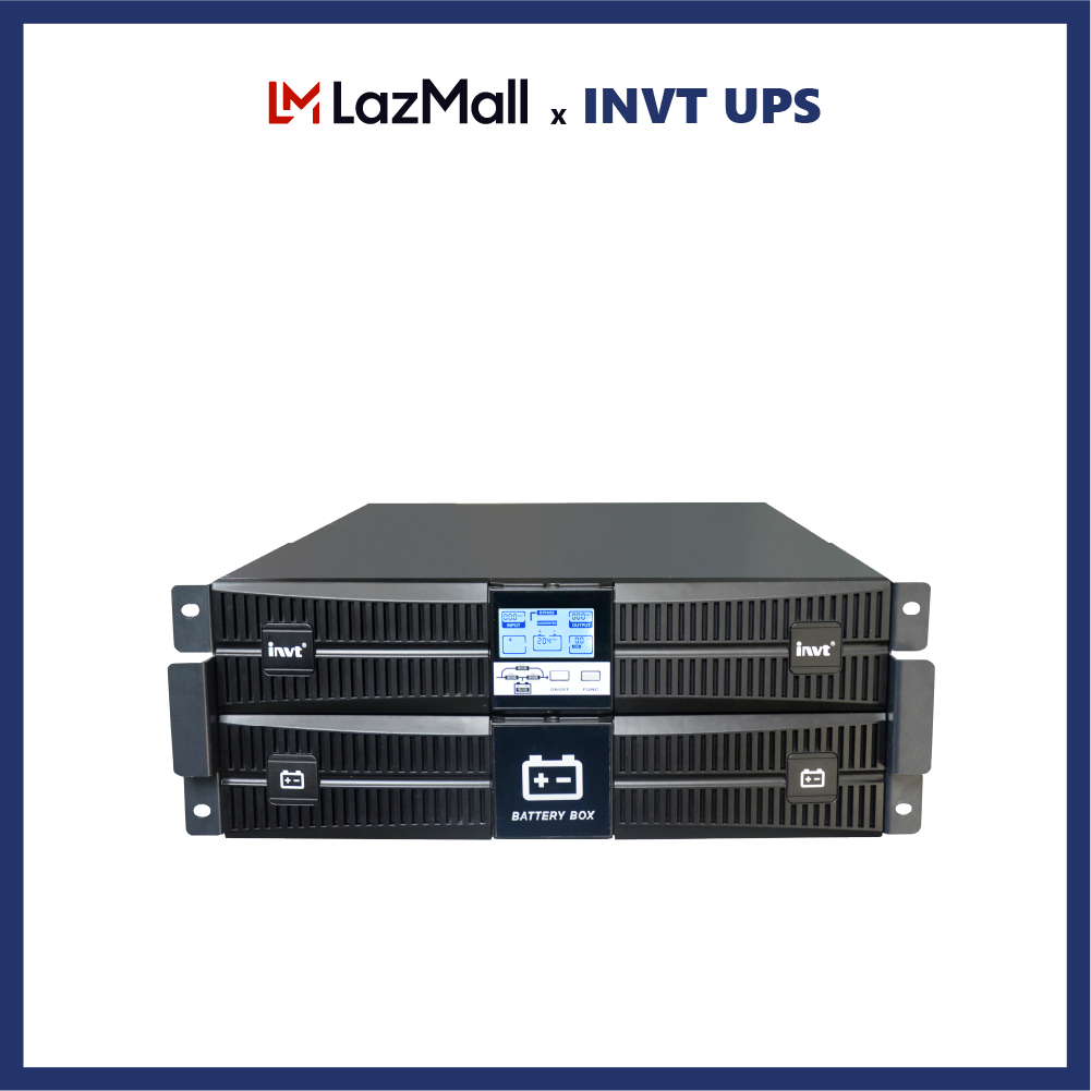 Bộ lưu điện UPS HR1110XSX thế hệ mới 10kVA 220V/230V/240V (chưa tích hợp ắc quy, có sẵn khay) của thương hiệu INVT