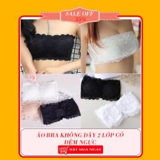 Áo Bra Không Dây 2 Lớp Có Đệm Ngực
