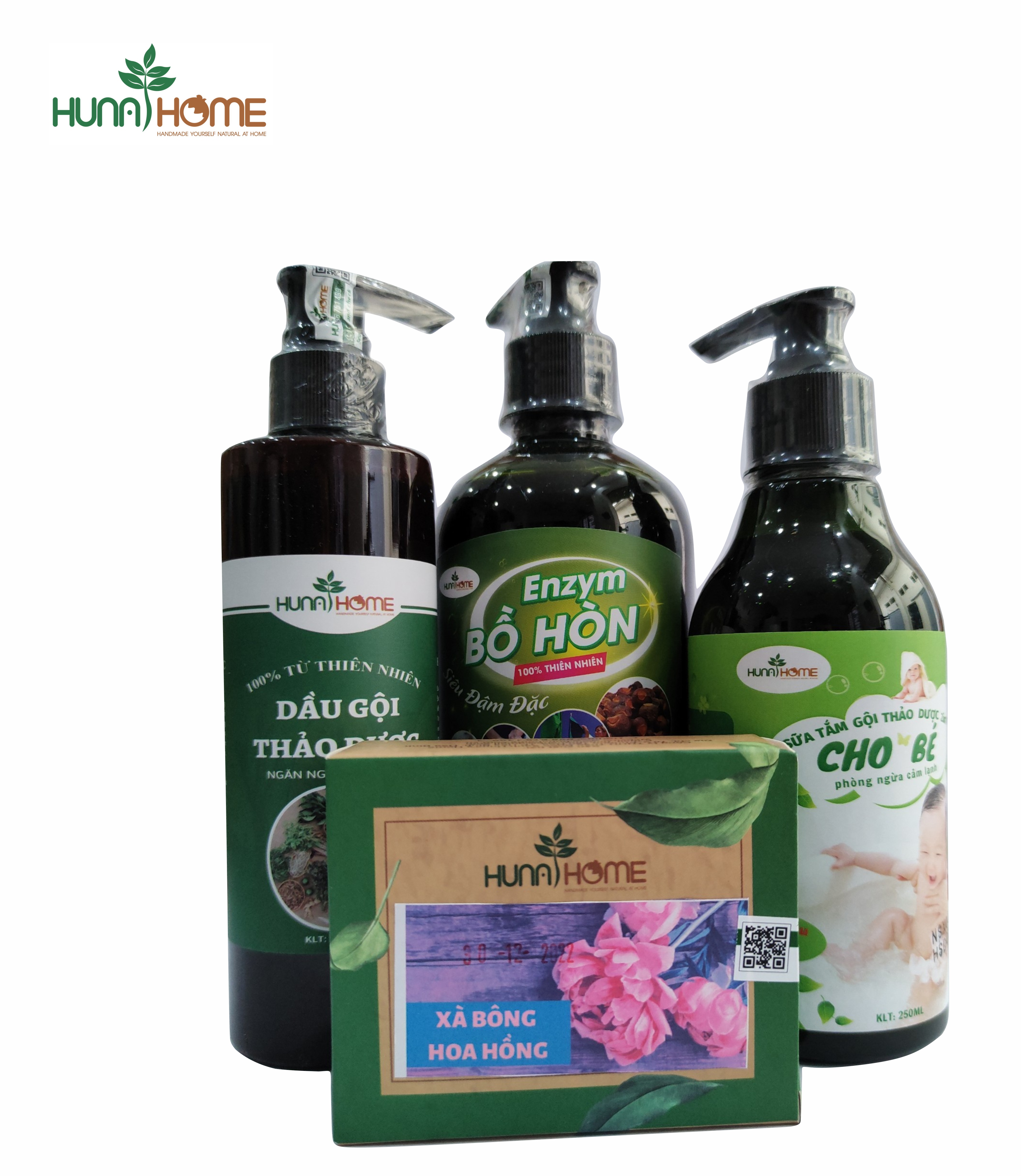 (Khuyến mại đặc biệt khai chương shop) bộ combo 4 sản phẩm dầu gội thảo dược, sữa tắm gội cho...