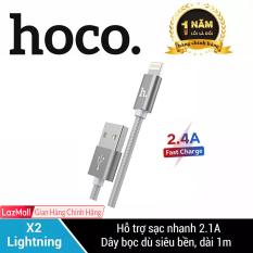 Cáp sạc bọc dù siêu bền Lightning HOCO X2 cho iPhone/iPad sạc nhanh dài 1m iPhone 7Plus, iPhone XS Max