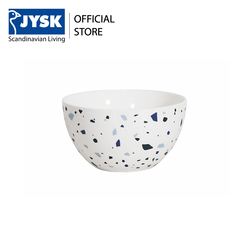 Bát cơm sứ JYSK Terrazzo – Ø11x6cm (Sứ trắng ngà – decal hoạ tiết terrazzo)