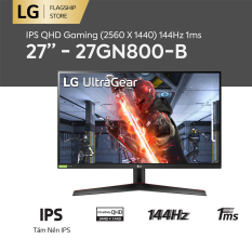 [TRẢ GÓP 0%] Màn hình máy tính LG IPS QHD (2560 X 1440) 144Hz 1ms 27 inches l 27GN800-B l HÀNG CHÍNH HÃNG