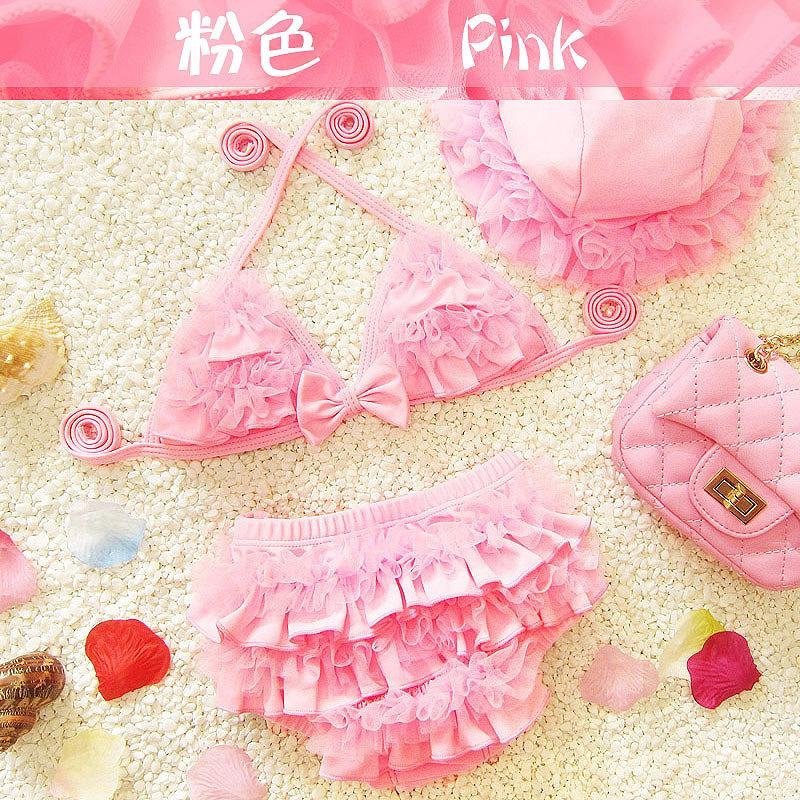 Nơi bán 1-10 Years Old Newest Girls Bikini Set Lovely Lace With Hat
Swimsuit-Pink Size XXL - intl