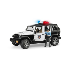Đồ chơi xe cảnh sát Jeep Wranger Rubicon và người BRUDER BRU02526