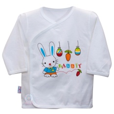 Áo sơ sinh dán xé HELLO BB AL0505 (trắng) hình in ngẫu nhiên
