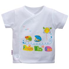 Áo sơ sinh dán xé HELLO BB AL0555 (trắng) hình in ngẫu nhiên