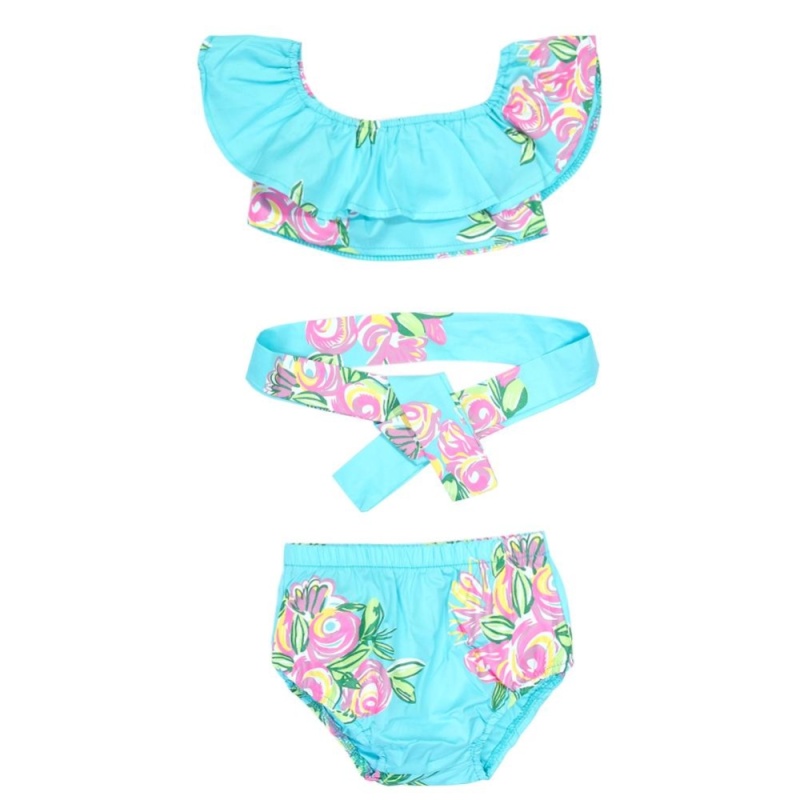 Nơi bán Baby Floral Bowknot Swimable Swimwear Swimsuit Beachwear (Light
Blue) - intl