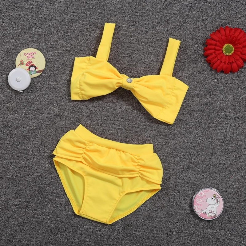 Nơi bán Baby Girl Tie Up Bikini Top and Bottom Swimwear Swimsuit Sets Size:2-3T - intl