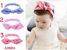 Băng đô cho bé điệu đà chấm bi xanh (AHBĐ14 số 1)
