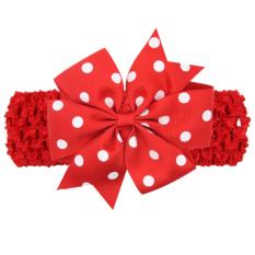 Băng đô handmade phong cách châu Âu AHBĐ5 mầu đỏ phụ kiện tóc cho bé thêm yêu