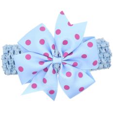Băng đô handmade phong cách châu Âu AHBĐ5 mầu xanh phụ kiện tóc cho bé thêm yêu