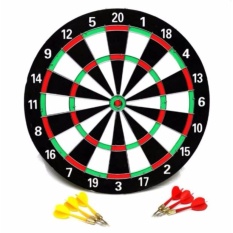 Bảng Phi tiêu 2 mặt, đường kính 42cm và 6 mũi tiêu – Dụng cụ giải trí, xả stress hữu ích.