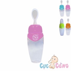 Bình muỗng ăn dặm AMI silicone mềm 150ml cho bé tập ăn (55103) – binh tap an dam cho be