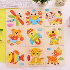 Bộ 10 Tranh Ghép Gỗ 3D Hình Động vật Và Phương Tiện Giao Thông(Ngẫu Nhiên)