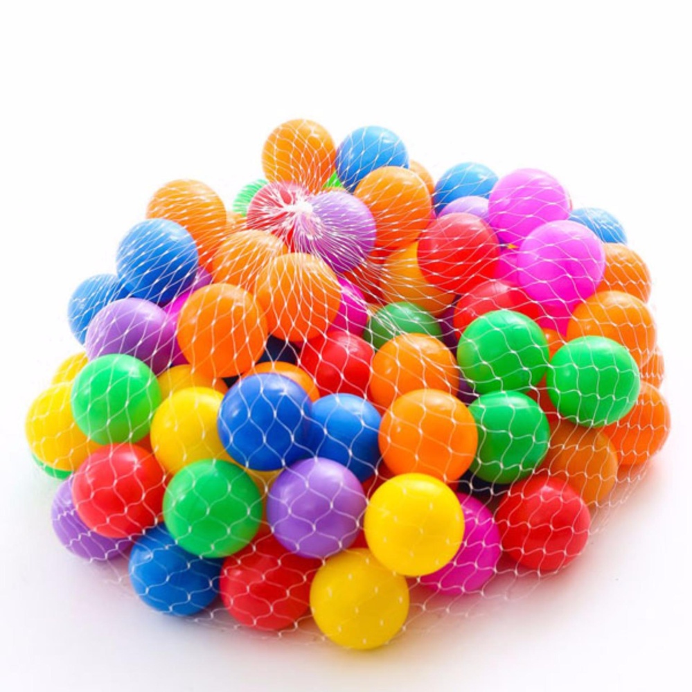 Bộ 100 quả bóng nhựa nhiều màu sắc cho bé vui chơi
