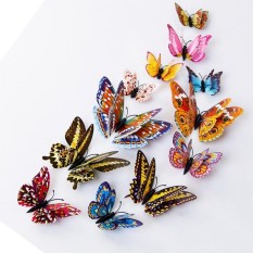 Bộ 12 Bướm 3D Trang Trí Dán Tường