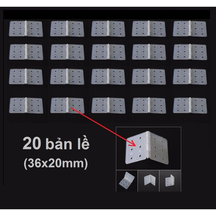Hình ảnh Bộ 20 bản lề nhựa mỏng nhẹ (size 36x20mm)