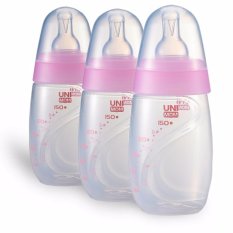 Bộ 3 bình trữ sữa Unimom 150ml có núm ti UM871128