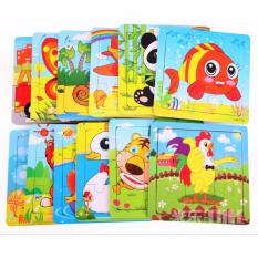 Bộ 3 Tấm Tranh Gỗ Ghép Hình Cho Bé New 2017